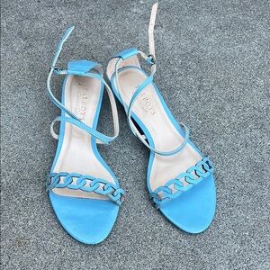 Talbots Blue Sandals Minimalist Summer Style